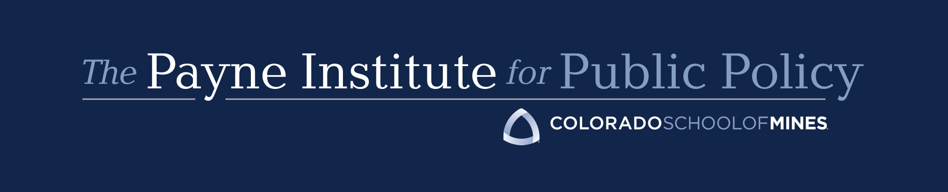 Payne Institute Logo with dark background (solid)