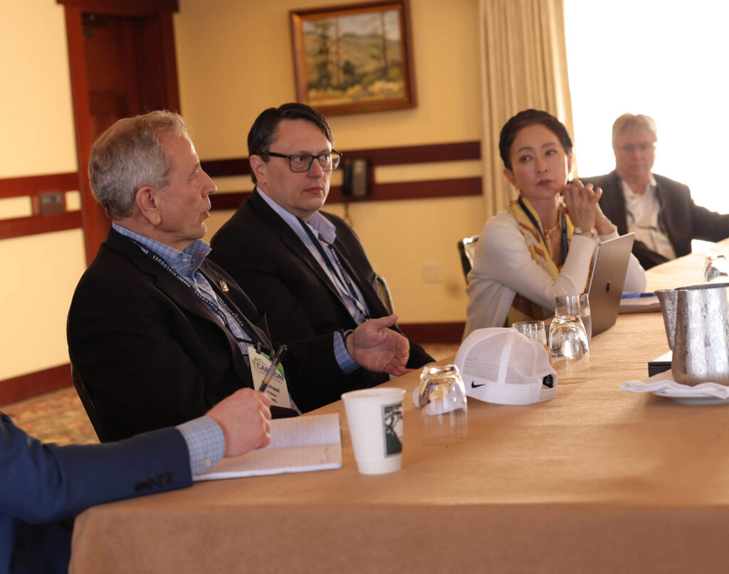 Table discussion during Carbon event.